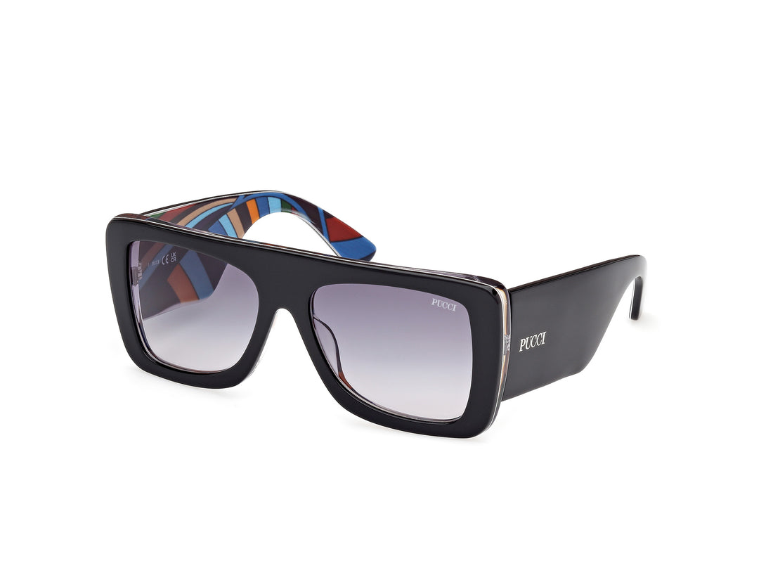 Sonnenbrillen emilio pucci ep0230 05w negro square femenino größe 56mm - Hauptansicht