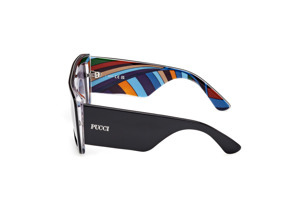 Sonnenbrillen emilio pucci ep0230 05w negro square femenino größe 56mm - Detailansicht