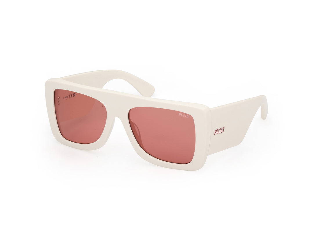 Sonnenbrillen emilio pucci ep0230 21s blanco square femenino größe 56mm - Hauptansicht