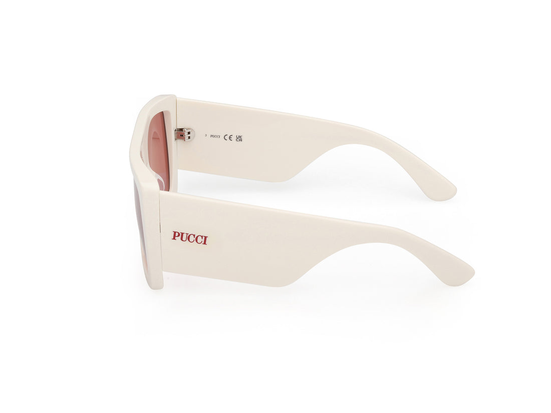 Sonnenbrillen emilio pucci ep0230 21s blanco square femenino größe 56mm - Detailansicht