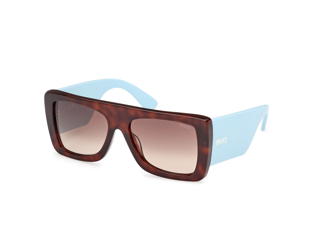 Sonnenbrillen emilio pucci ep0230 53f havana square femenino größe 56mm - Hauptansicht