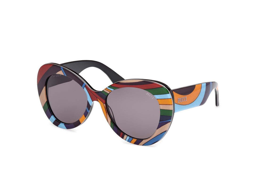 Okulary przeciwsłoneczne emilio pucci ep0232 99a estampado round femenino rozmiar 56mm - Widok główny