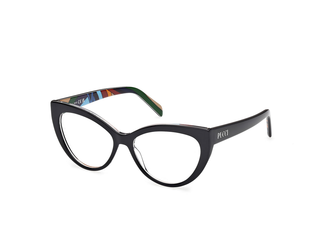 Brillen emilio pucci ep5215 001 negro cat eye femenino größe 54mm - Hauptansicht