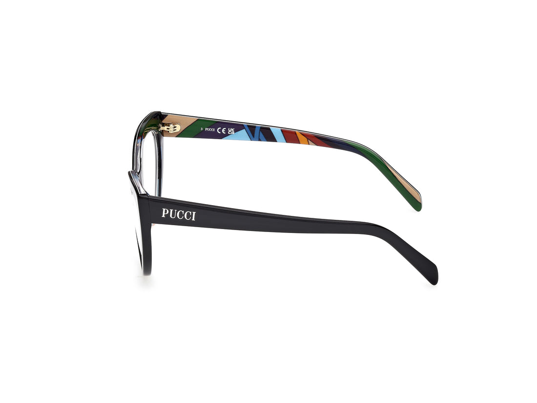 Brillen emilio pucci ep5215 001 negro cat eye femenino größe 54mm - Detailansicht