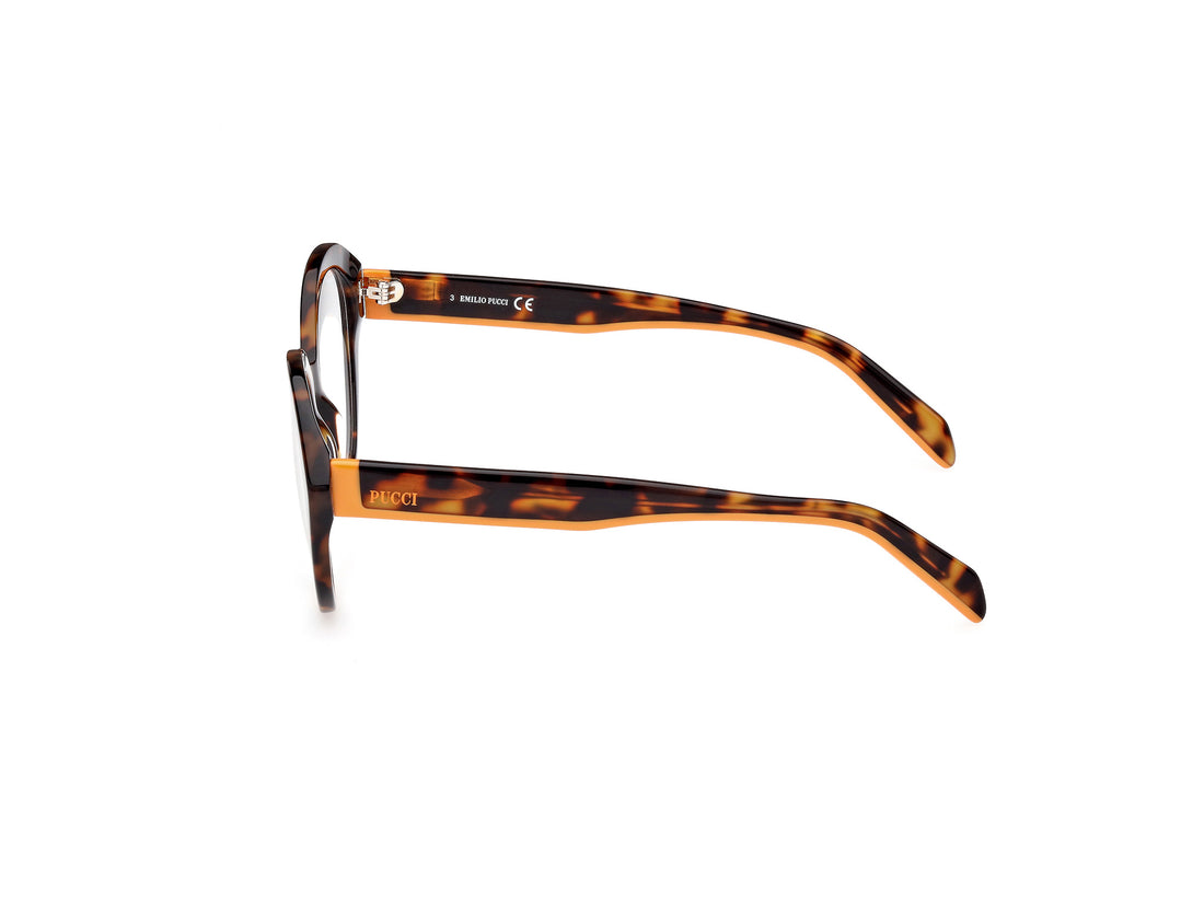 Occhiali da vista emilio pucci ep5223 052 havana femenino taglia 52mm - Vista dettagliata