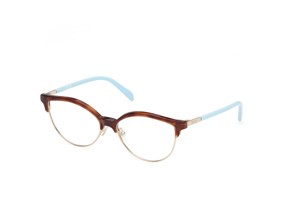 Brillen emilio pucci ep5259 053 havana round femenino größe 55mm - Hauptansicht