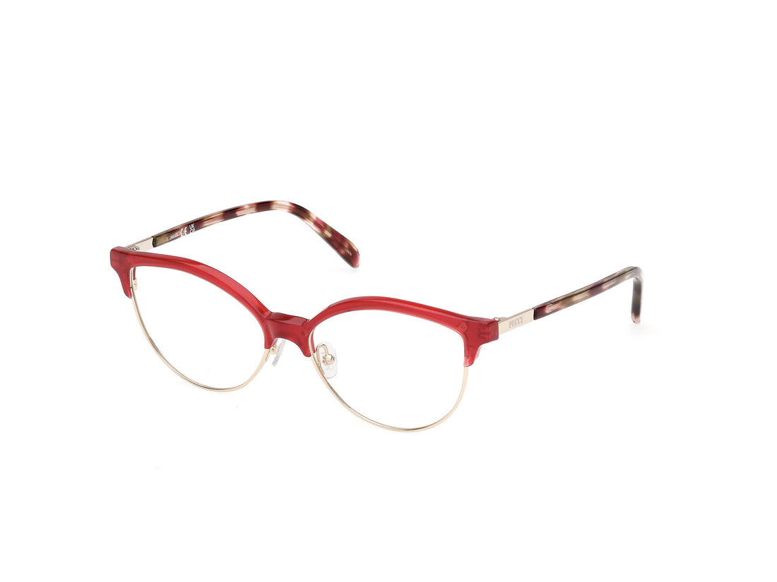 Brillen emilio pucci ep5259 066 rojo round femenino größe 55mm - Hauptansicht