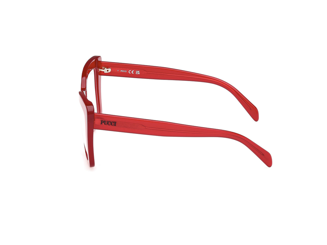 Brillen emilio pucci ep5260 066 rojo butterfly femenino größe 56mm - Detailansicht
