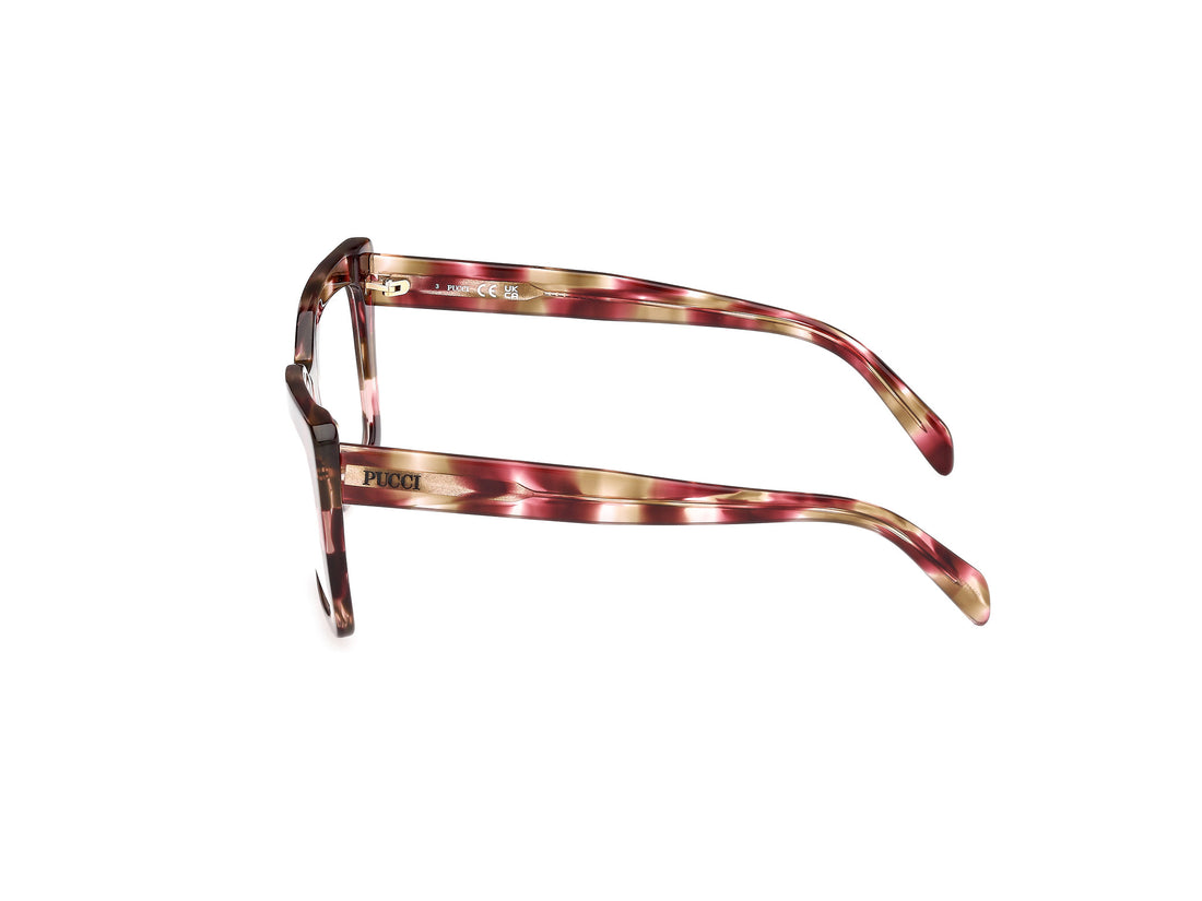 Brillen emilio pucci ep5261 055 havana square femenino größe 54mm - Detailansicht