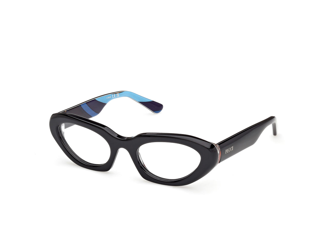 Brillen emilio pucci ep5271 005 negro cat eye femenino größe 52mm - Hauptansicht