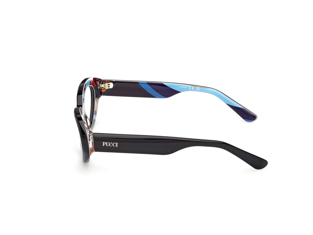 Brillen emilio pucci ep5271 005 negro cat eye femenino größe 52mm - Detailansicht