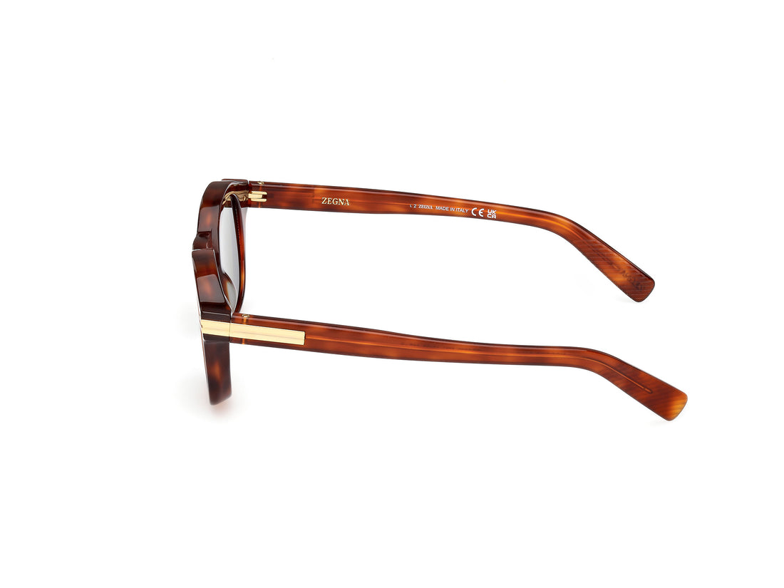 Occhiali da sole ermenegildo zegna ez0229 52n havana unisex taglia 47mm - Vista dettagliata