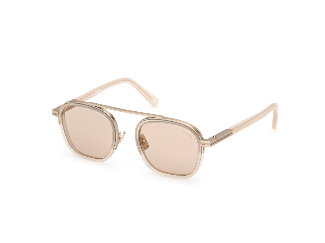 Gafas de sol ermenegildo zegna ez0231 39e amarillo geometric masculino talla 51mm - Vista principal