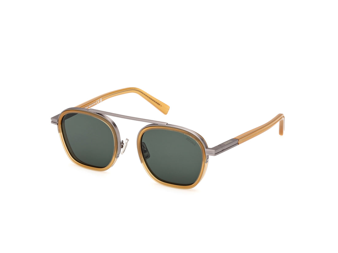 Occhiali da sole ermenegildo zegna ez0231 45n marron geometric masculino taglia 51mm - Vista principale