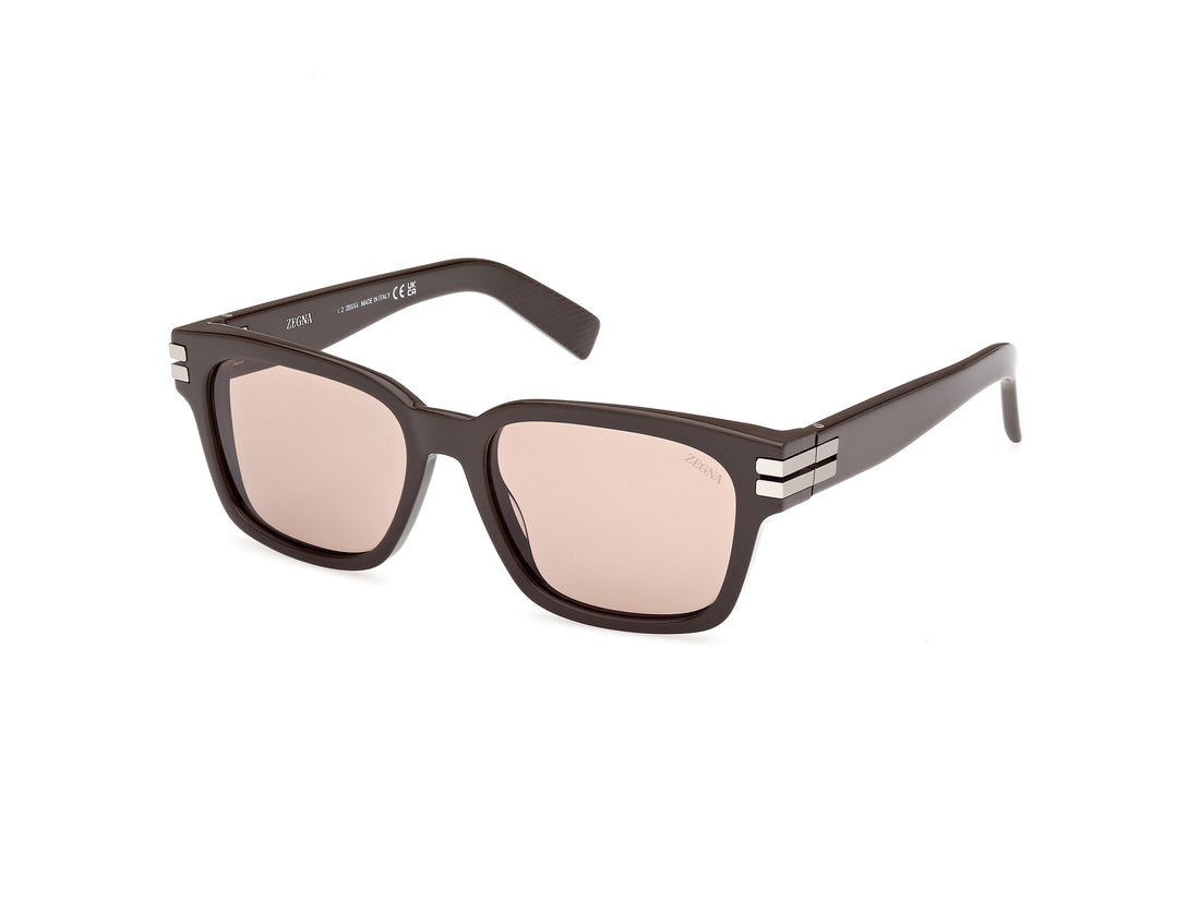 Sonnenbrillen ermenegildo zegna ez0237 48e marron masculino größe 55mm - Hauptansicht