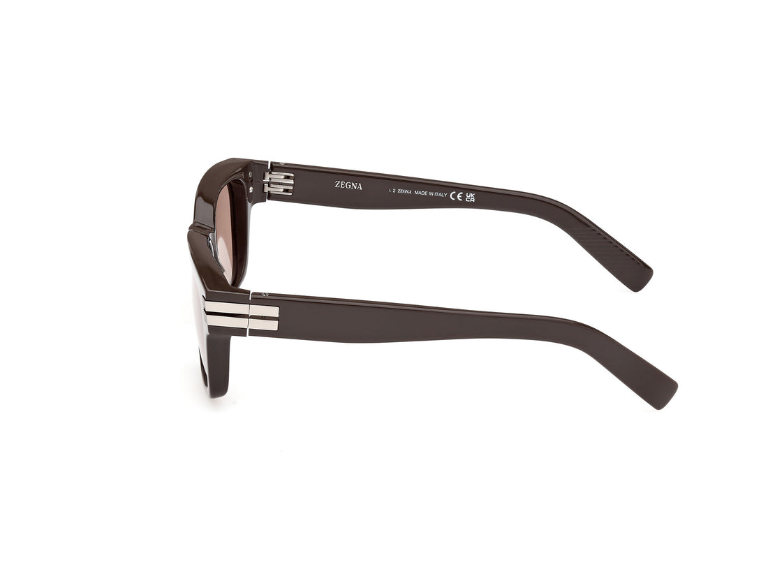 Sonnenbrillen ermenegildo zegna ez0237 48e marron masculino größe 55mm - Detailansicht