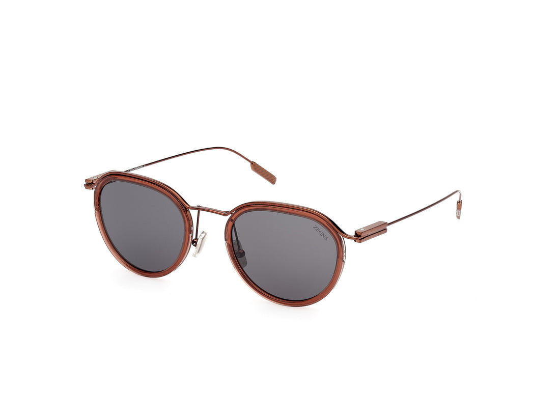 Sunglasses ermenegildo zegna ez0246 45a marron masculino size 51mm - Main view
