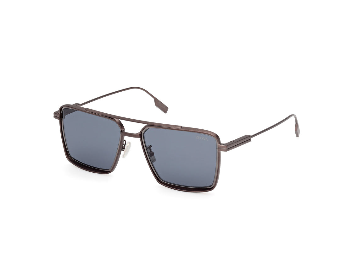 Óculos de sol ermenegildo zegna ez0257 37v bronce navigator masculino tamanho 56mm - Vista principal