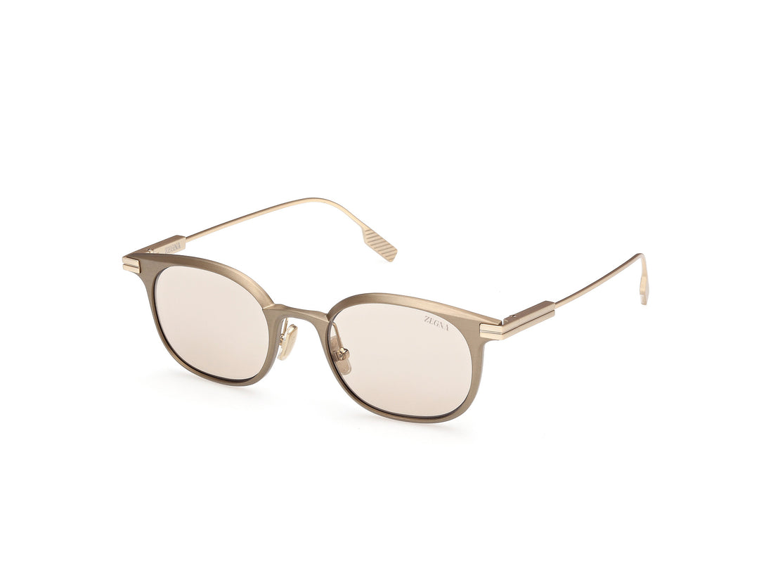 Sunglasses ermenegildo zegna ez0260 32e dorado round masculino size 50mm - Main view