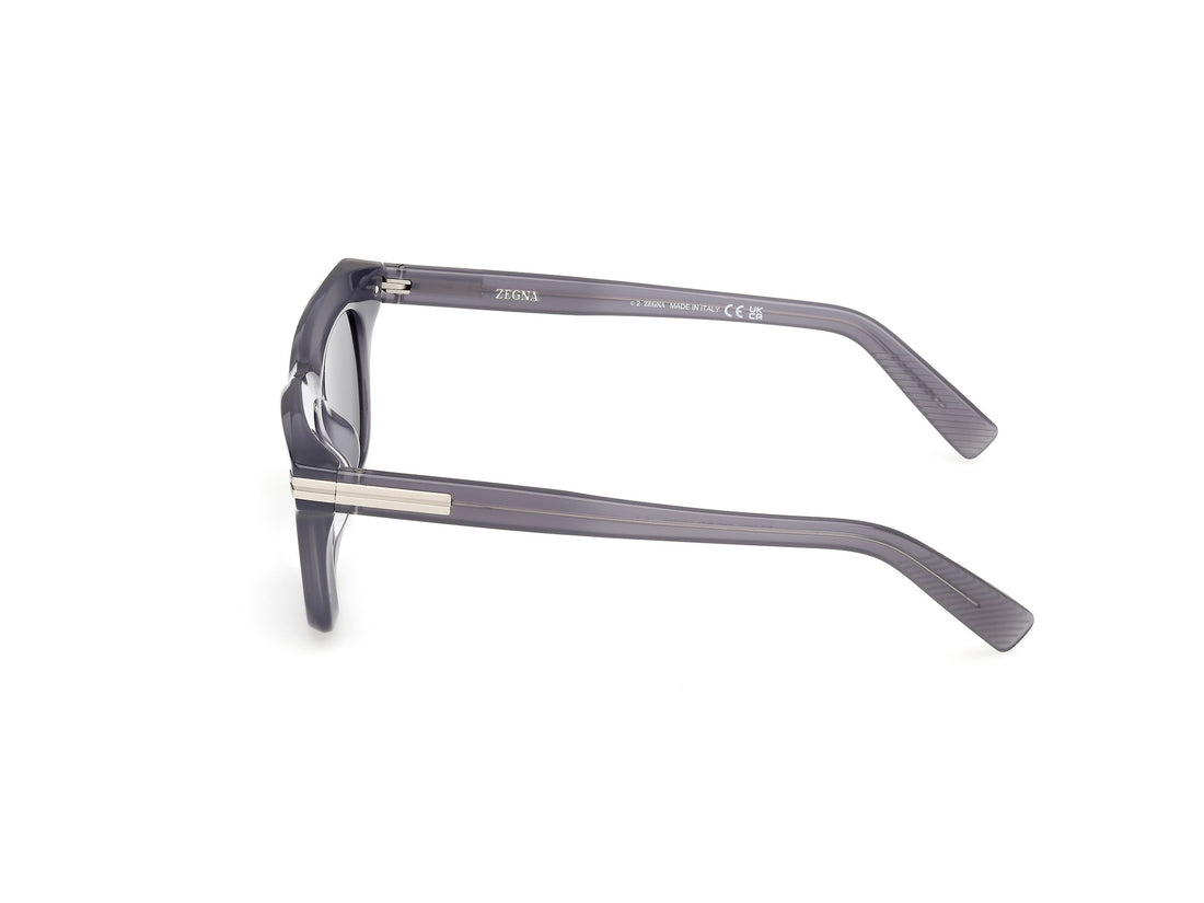 Sunglasses ermenegildo zegna ez0270 20d gris round masculino size 52mm - Detailed view