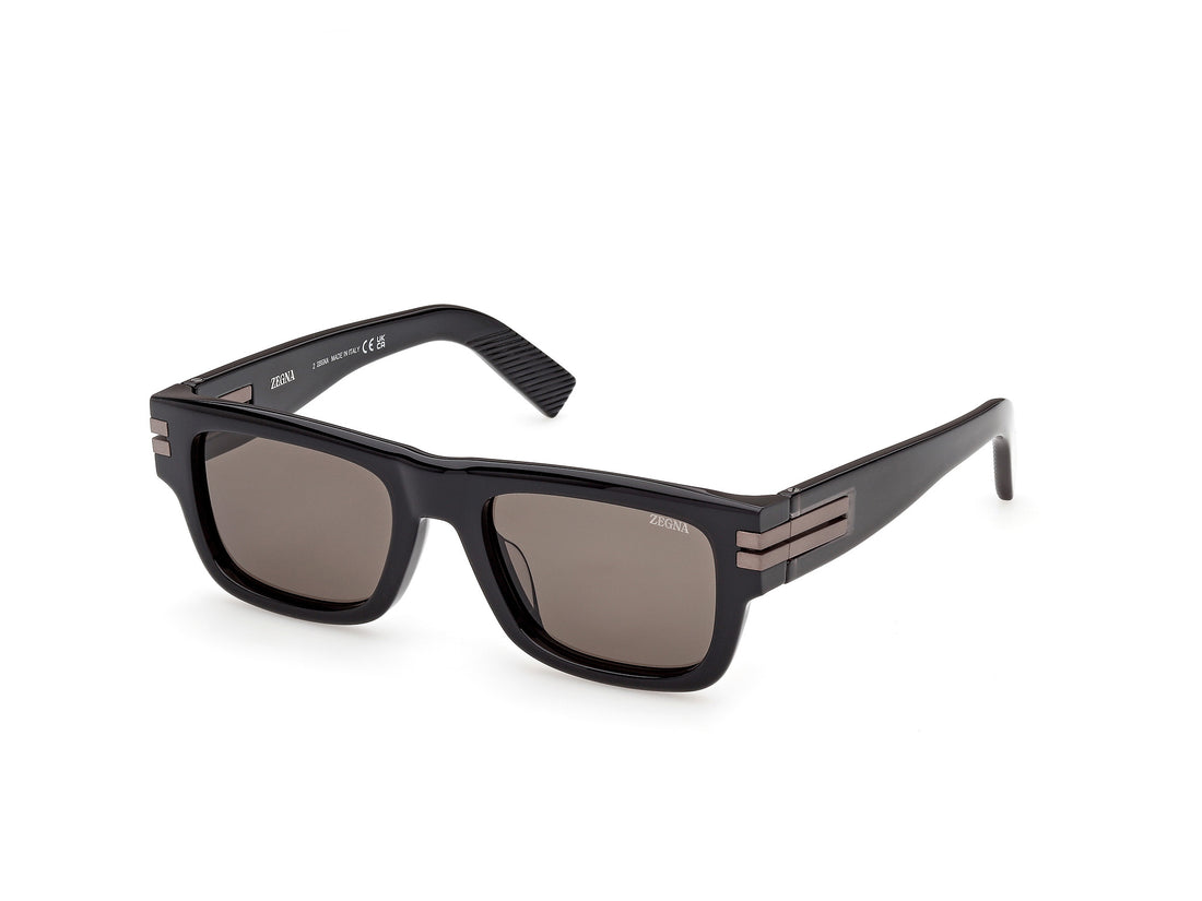Sonnenbrillen ermenegildo zegna ez0317 05e negro rectangular masculino größe 53mm - Hauptansicht