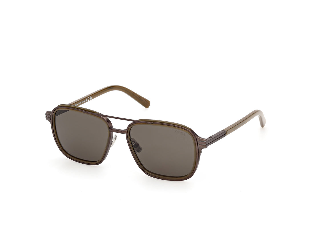 Lunettes de soleil ermenegildo zegna ez0321 98a verde navigator masculino taille 55mm - Vue principale