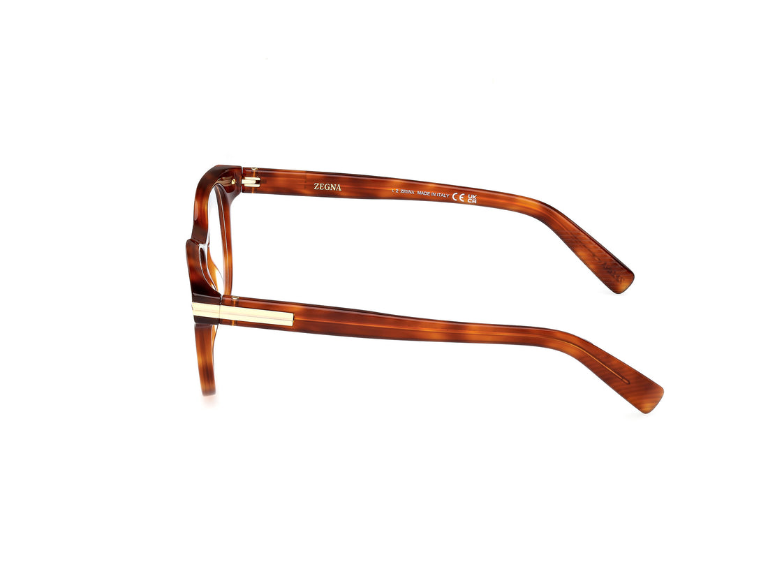 Brillen ermenegildo zegna ez5268 053 havana masculino größe 51mm - Detailansicht