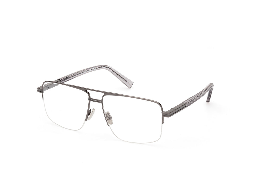 Óculos graduados ermenegildo zegna ez5274 013 gris masculino tamanho 59mm - Vista principal