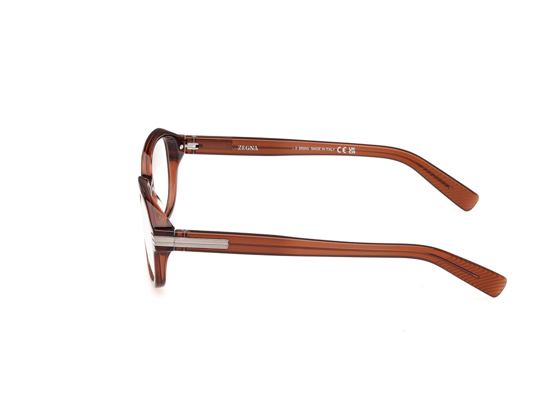 Brillen ermenegildo zegna ez5280 045 marron masculino größe 52mm - Detailansicht