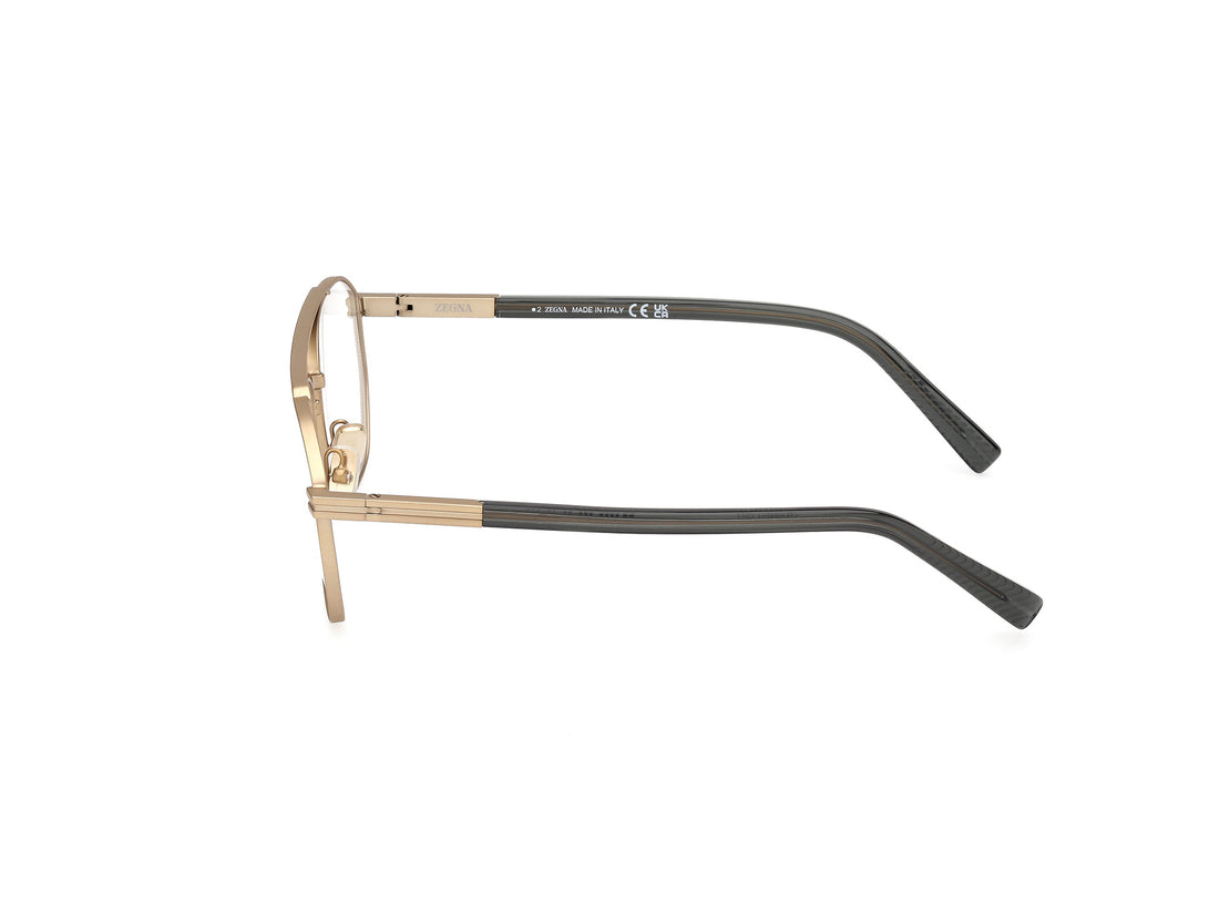 Brillen ermenegildo zegna ez5285 035 bronce masculino größe 53mm - Detailansicht