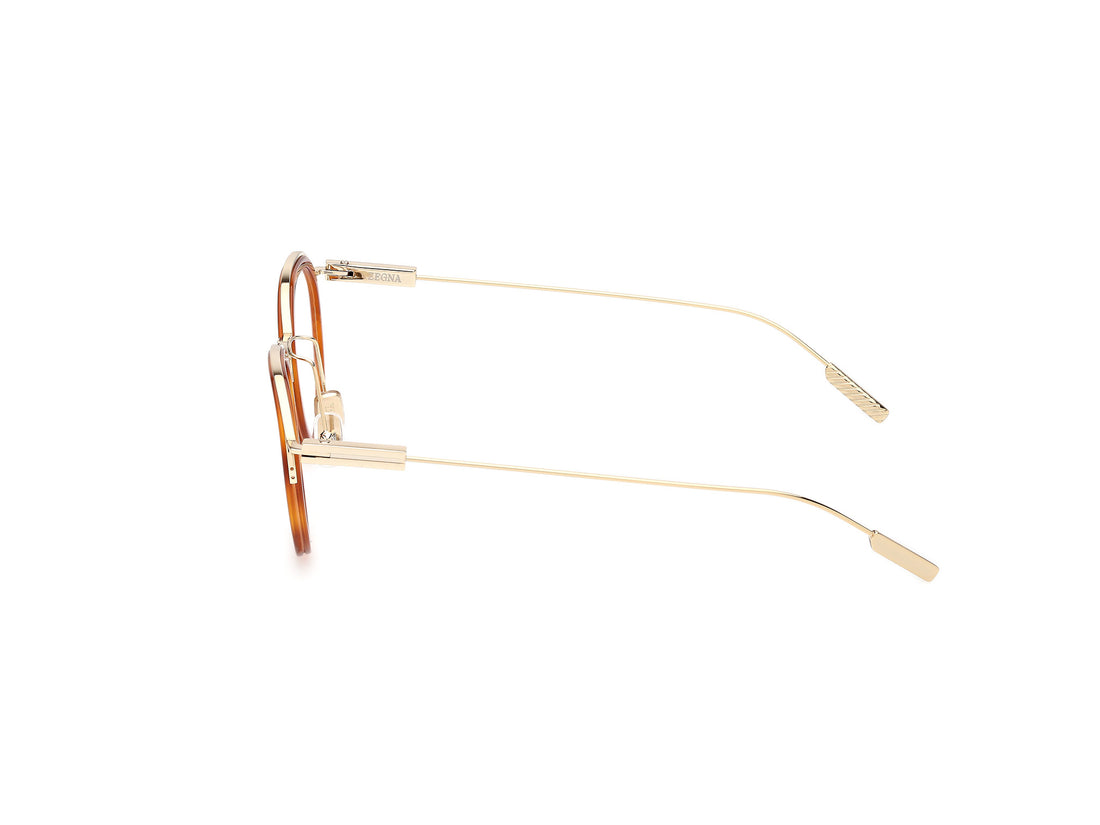 Óculos graduados ermenegildo zegna ez5289 053 havana masculino tamanho 49mm - Vista de detalhe