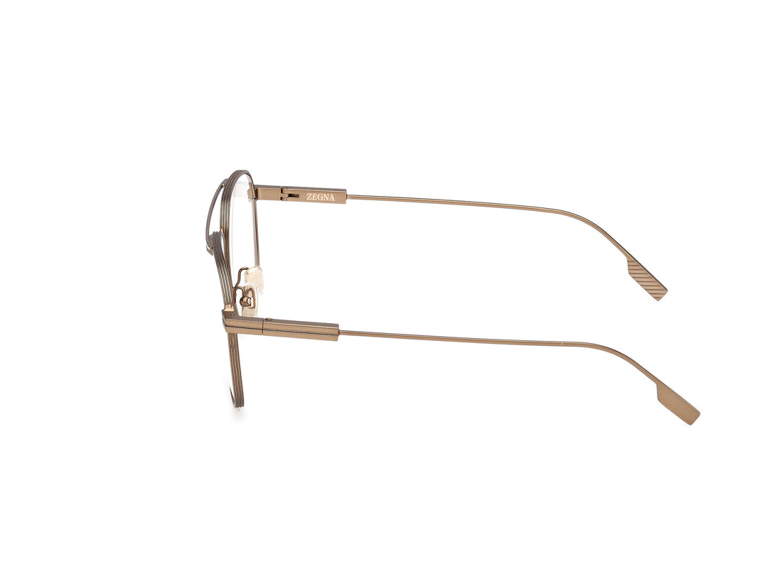 Óculos graduados ermenegildo zegna ez5300 035 bronce navigator masculino tamanho 57mm - Vista de detalhe