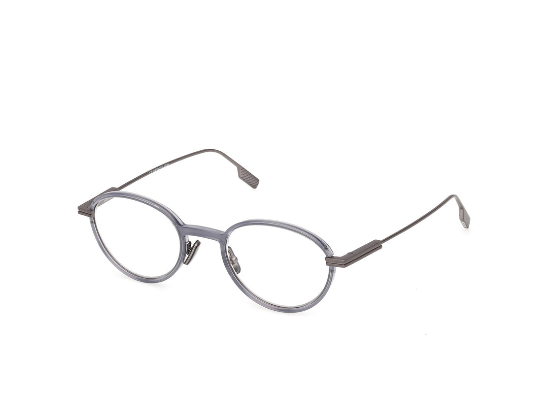 Óculos graduados ermenegildo zegna ez5323 020 gris oval masculino tamanho 50mm - Vista principal