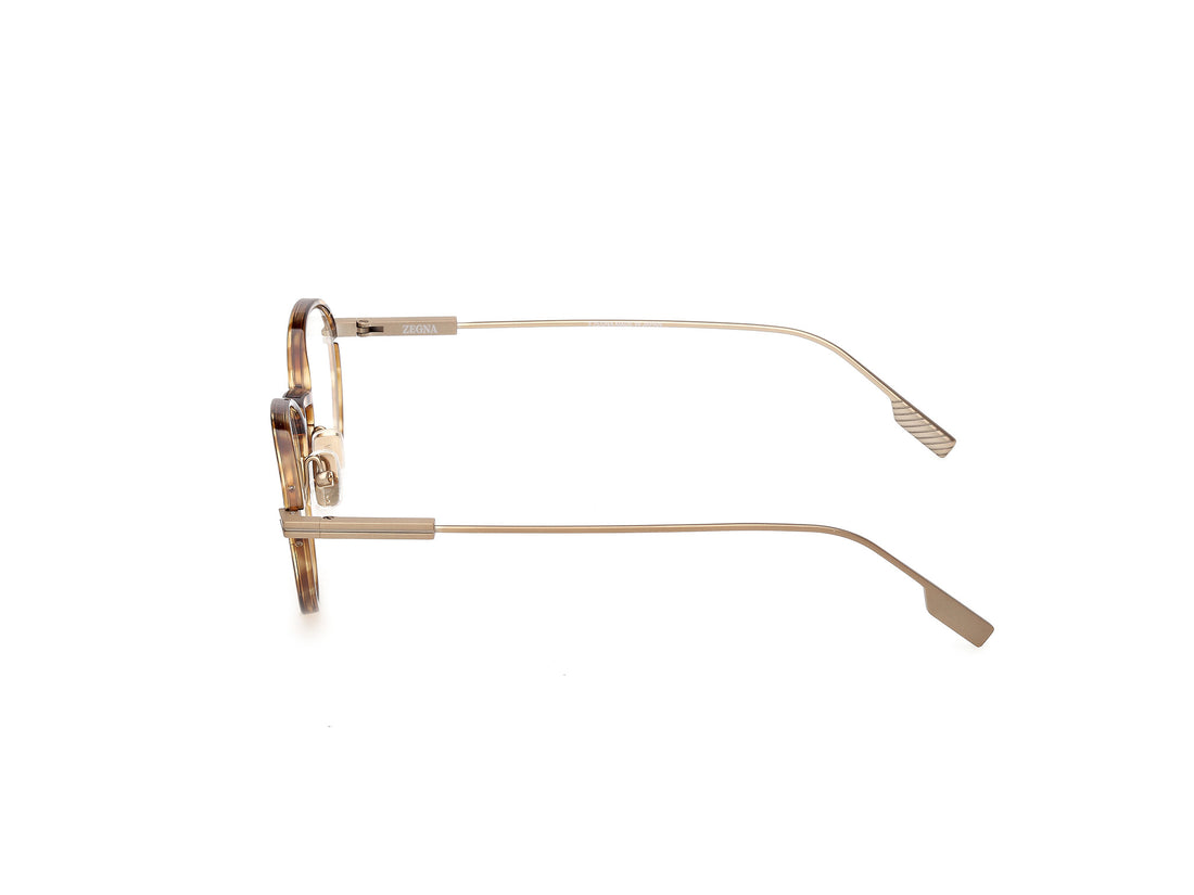 Óculos graduados ermenegildo zegna ez5323 047 marron oval masculino tamanho 50mm - Vista de detalhe