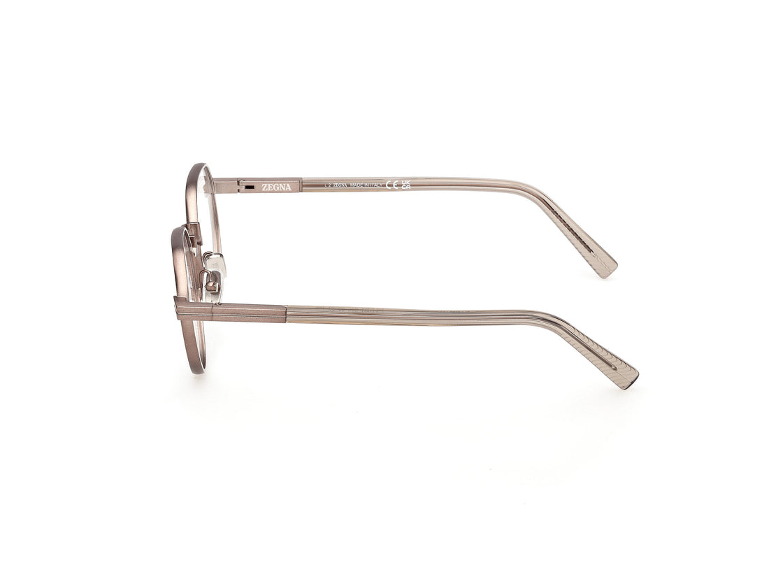 Óculos graduados ermenegildo zegna ez5324 037 bronce geometric masculino tamanho 50mm - Vista de detalhe