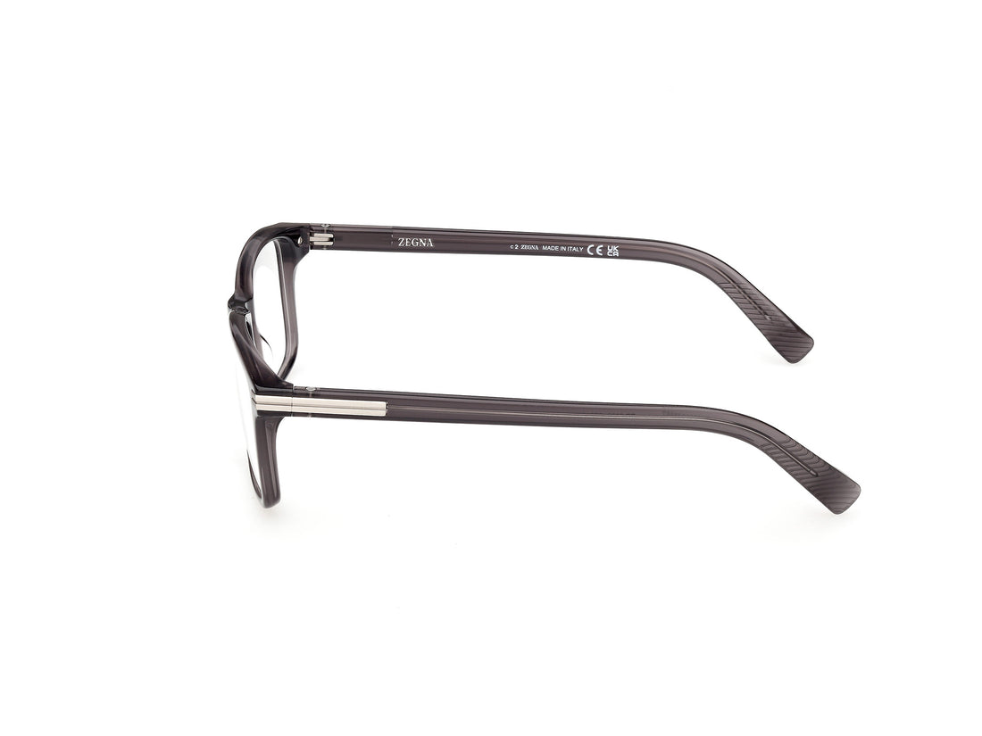 Óculos graduados ermenegildo zegna ez5333 020 gris rectangular masculino tamanho 55mm - Vista de detalhe