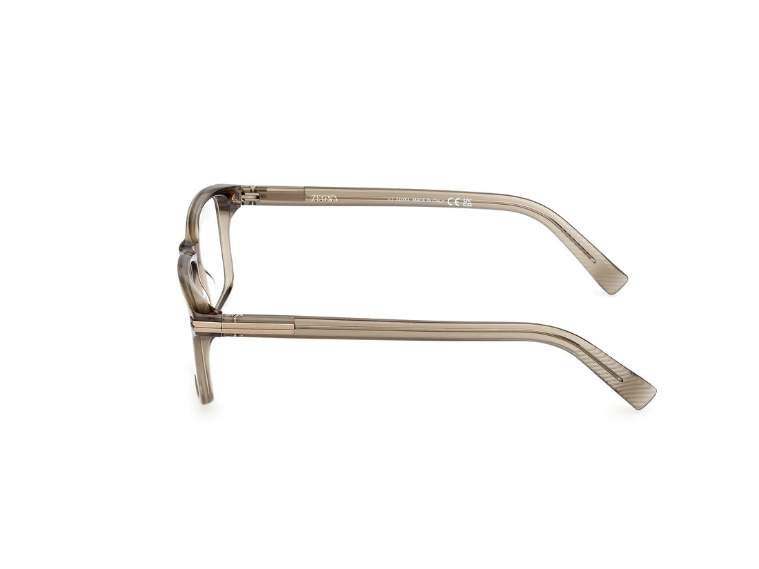 Óculos graduados ermenegildo zegna ez5333 048 marron rectangular masculino tamanho 55mm - Vista de detalhe