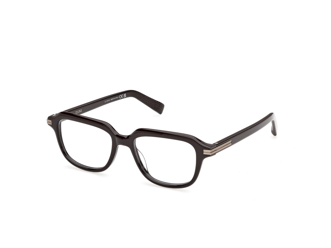 Óculos graduados ermenegildo zegna ez5345 048 marron geometric masculino tamanho 52mm - Vista principal
