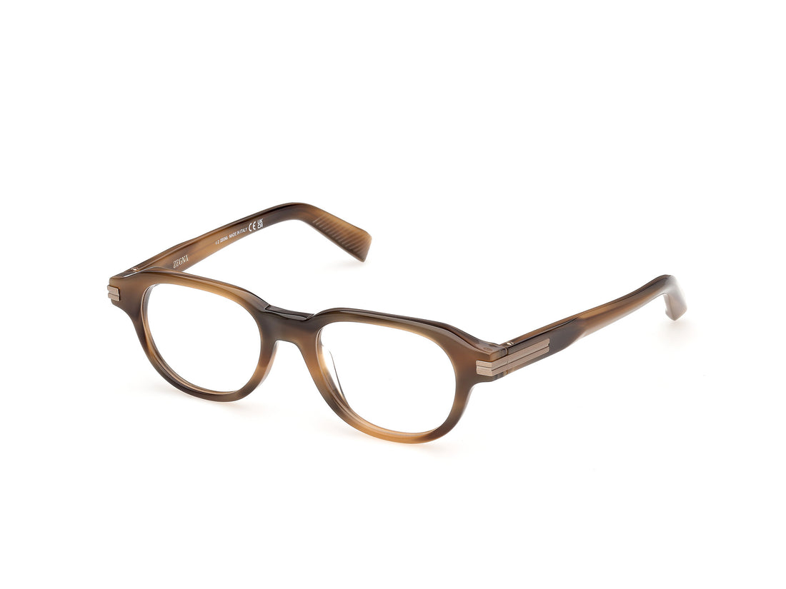 Lunettes de vue ermenegildo zegna ez5362 050 marron oval masculino taille 50mm - Vue principale
