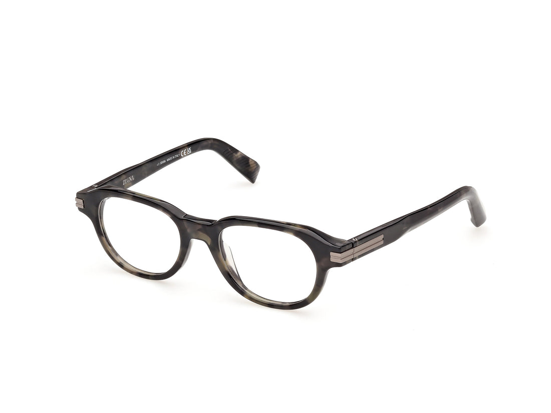 Brillen ermenegildo zegna ez5362 055 havana oval masculino größe 50mm - Hauptansicht