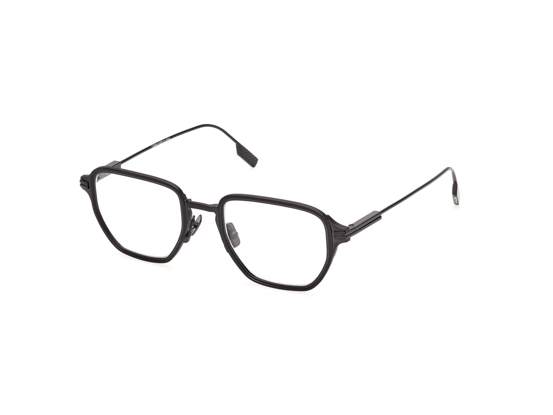 Brillen ermenegildo zegna ez5367 009 plateado geometric masculino größe 50mm - Hauptansicht
