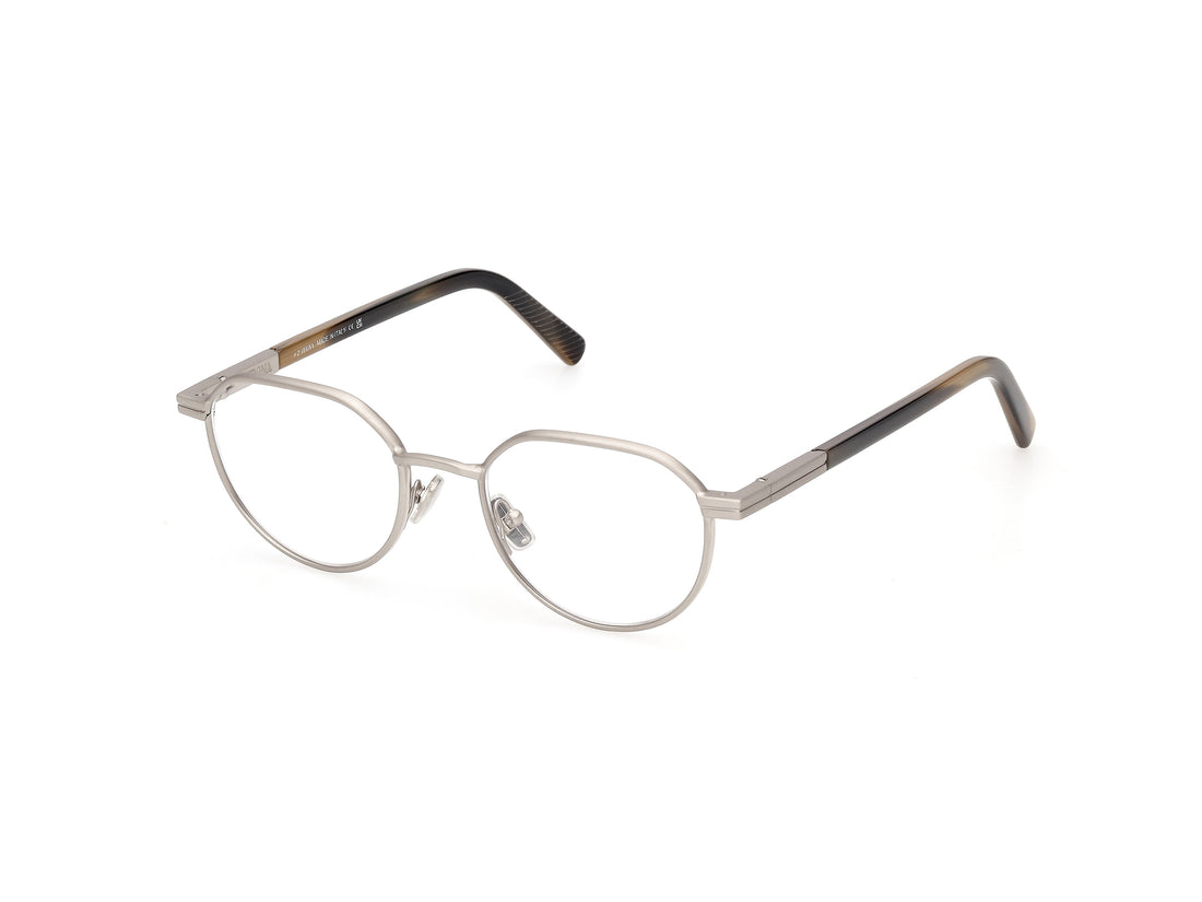 Brillen ermenegildo zegna ez5368 017 plateado round masculino größe 50mm - Hauptansicht