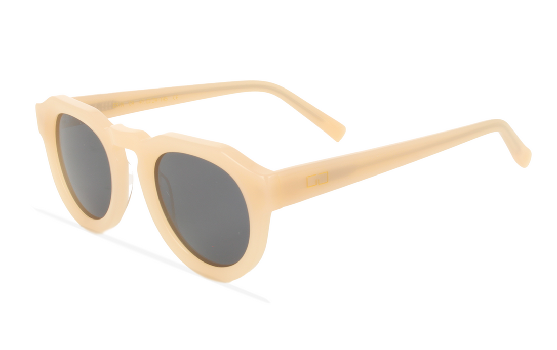 Lunettes de soleil greyhounders erin sol ivory beige pantos femenino taille 47mm - Vue principale
