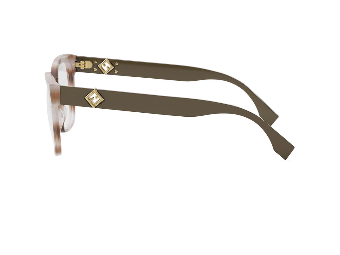 Gafas graduadas fendi ff diamonds fe50117i 055 havana square femenino talla 55mm - Vista de detalle
