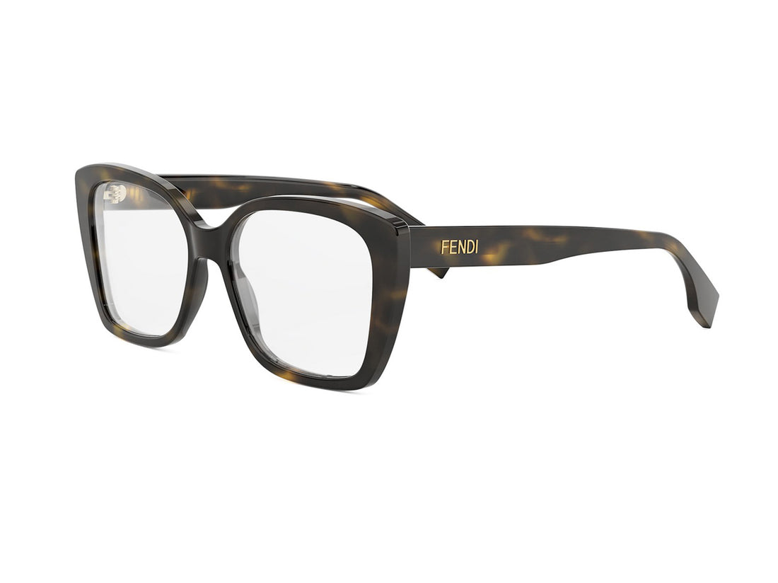 Gafas graduadas fendi lettering fe50127i 052 havana square femenino talla 54mm - Vista principal