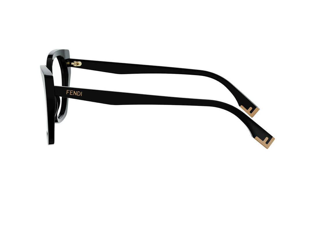 Gafas graduadas fendi way fe50136i 001 black geometric femenino talla 53mm - Vista de detalle