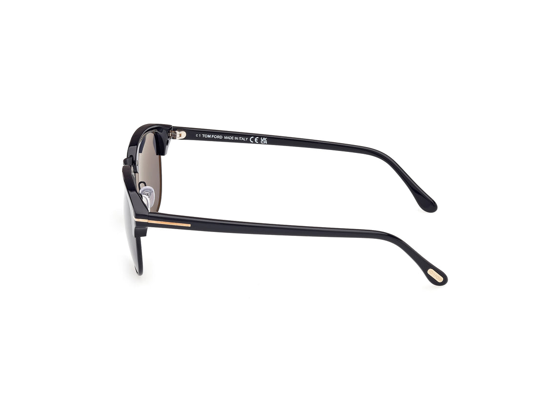 Gafas de sol tom ford ft0248 henry 01d negro brownline masculino talla 51mm - Vista de detalle