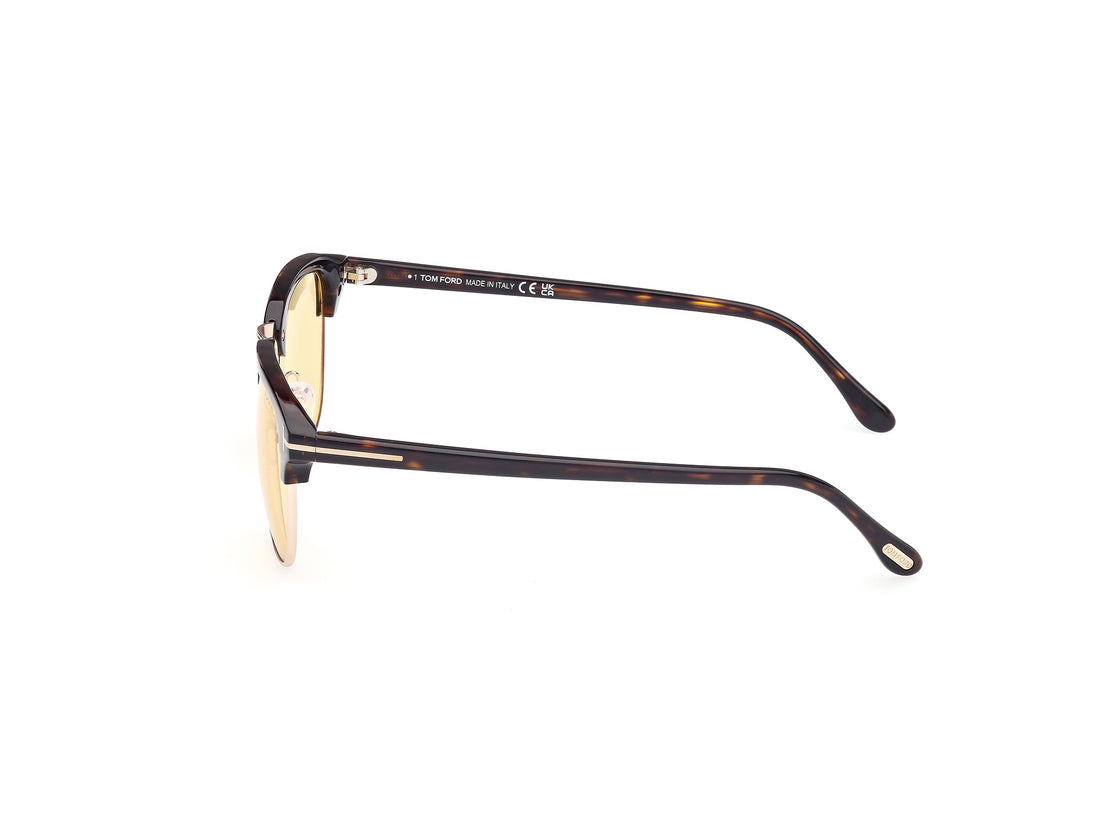 Gafas de sol tom ford ft0248 henry 52e havana brownline masculino talla 51mm - Vista de detalle