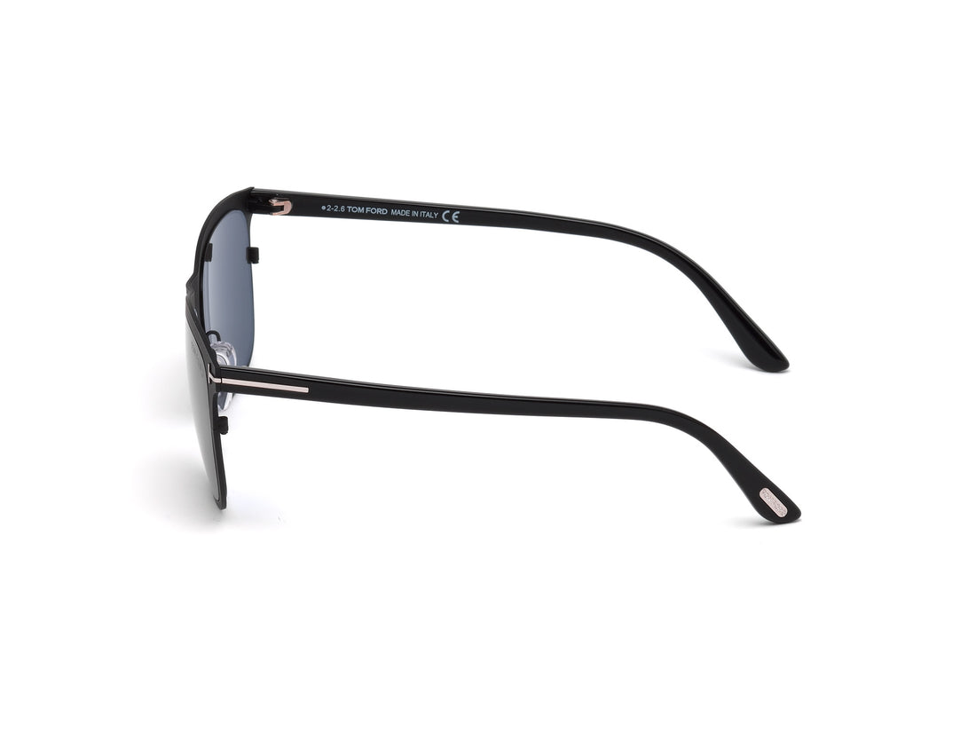Occhiali da sole tom ford ft0526 02a negro rectangular masculino taglia 55mm - Vista dettagliata