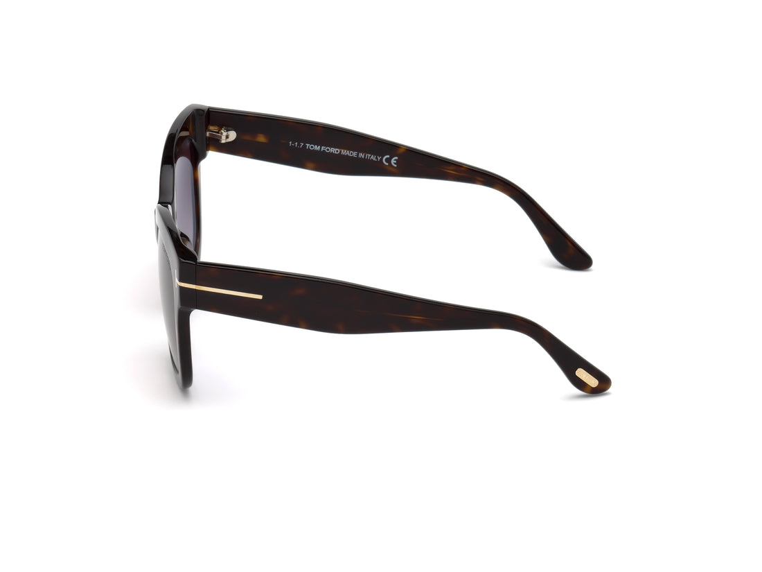 Gafas de sol tom ford ft0613 52t havana square femenino talla 52mm - Vista de detalle